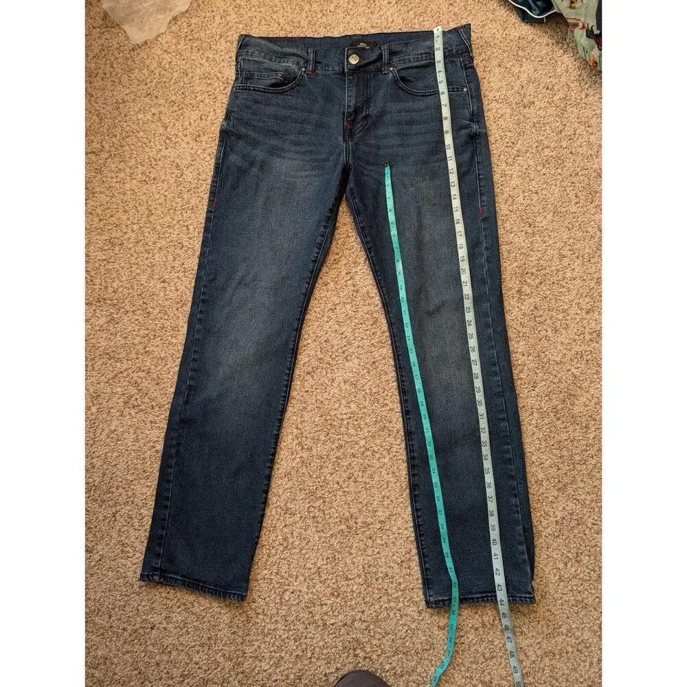 TRUE RELIGION, Ricky, Relaxed Straight leg Men's Jeans/Pants 36X33; Blue Denim